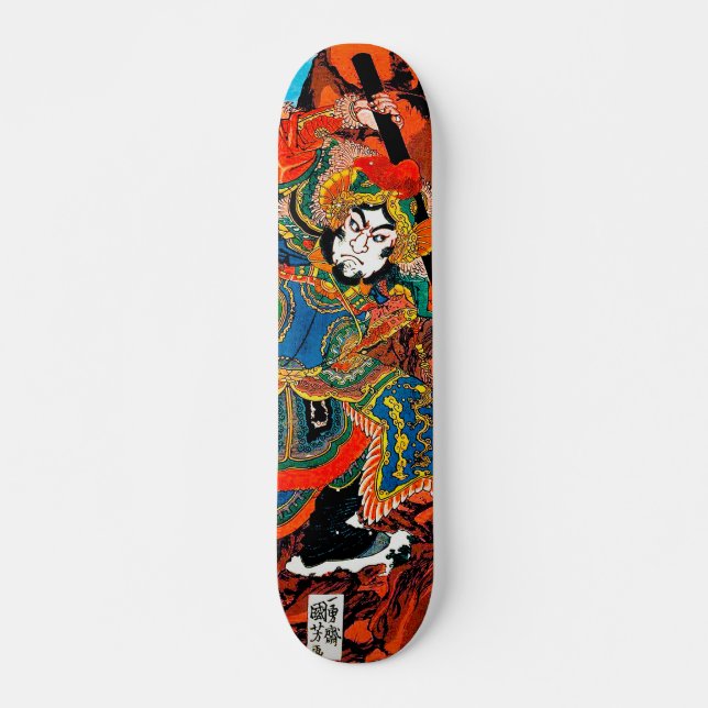 Heldin Suikoden Utagawa Kunioshi Krieger ukiyo-e Skateboard (Vorne)