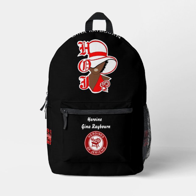 Heldin von Jericho HOJ Rucksack Personalisiert (Vorderseite)