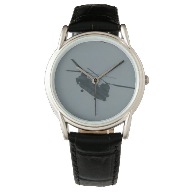 Helecopter Chinook von KABFA Designs Armbanduhr (Vorderseite)