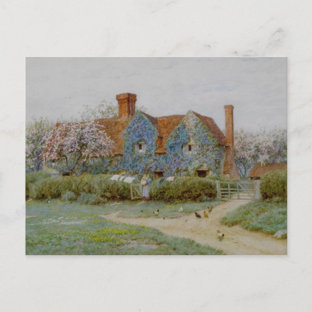 Helen Allingham Buckinghamshire House, Penn Stre Postkarte (Vorderseite)