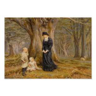 Helen Allingham Vintage Die Herrin des Anwesens Fotodruck