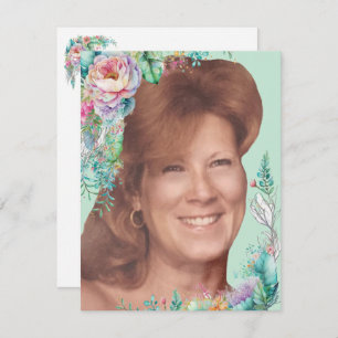 Helen Face Card mit Verse Dankeskarte