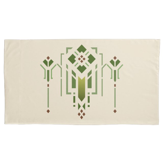 Helen Foster Prairie Stencil Motif King Size Kissenbezug (Vorderseite)