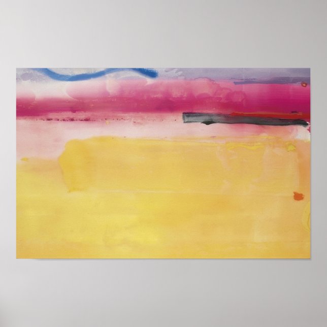 Helen Frankenthaler -  Susanne mit den schwarzen A Poster (Vorne)