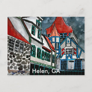 Helen GA Urlaubsparadies deutsche Stadt Georgia Ku Postkarte