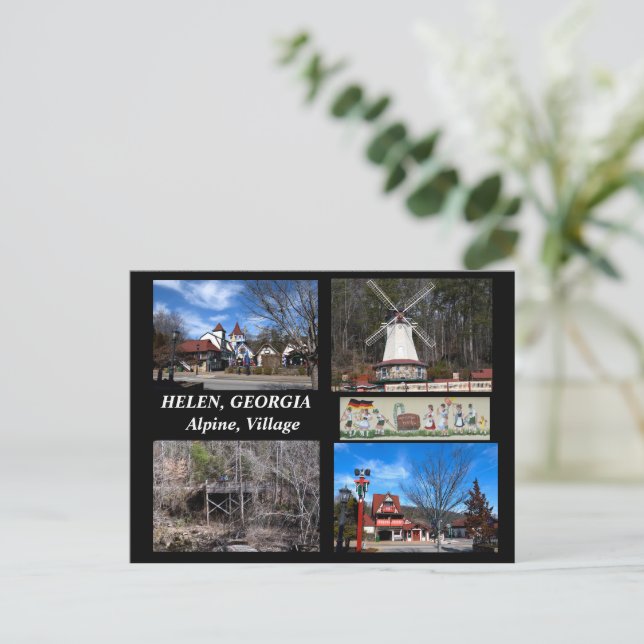 Helen, Georgia Alpendorf Postkarte (Stehend Vorderseite)