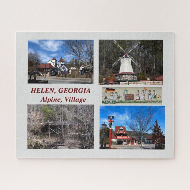 Helen, Georgia Alpine Village Puzzle (Horizontal)