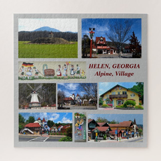 Helen, Georgia Alpine Village Puzzle (Vertikal)