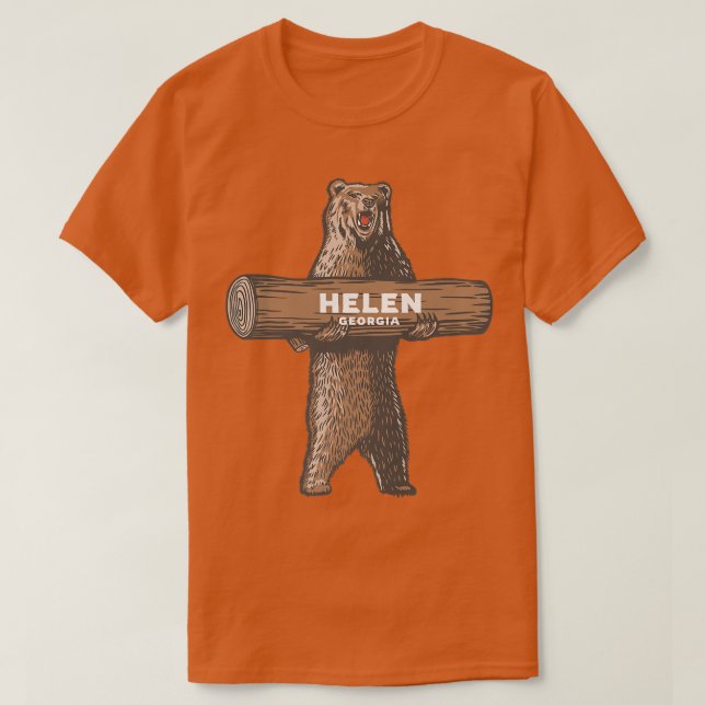 Helen Georgia GA Growling Bear Vacation Souvenir P T-Shirt (Design vorne)