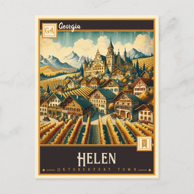 Helen, Georgia | VINTAG Postkarte (Vorderseite)