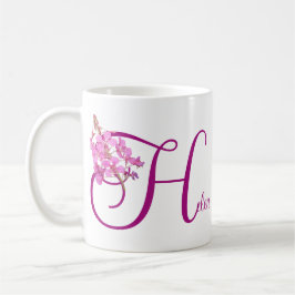 Helen hübsch rosa Blumenzarte Kaffeetasse