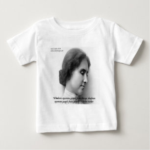 Helen Keller & Berühmtes Zitat von Taub/Blind Baby T-shirt