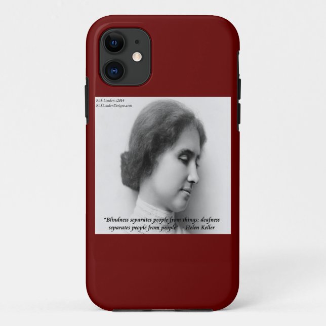 Helen Keller & Deaf/Blindes Zitat iPhone 5 Fall Case-Mate iPhone Hülle (Rückseite)