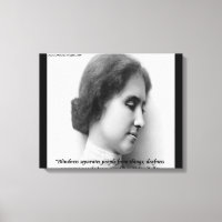 Helen Keller Famous Deaf/Blind Quote Canvas Print