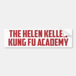 Helen Keller Kung Fu Academy Funny Autoaufkleber
