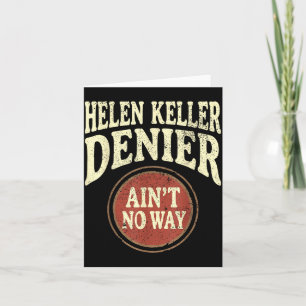 Helen-Keller-Leugner Es gibt keinen Weg Vintage-Me Karte