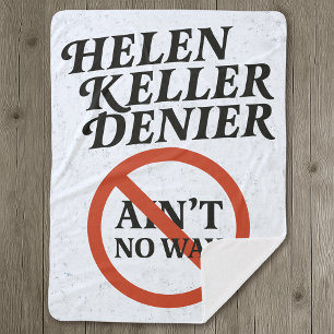 Helen Keller Leugner Gibt's Nicht Vintage Meme Sherpadecke
