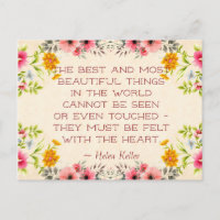 Helen Keller Quote Postcard