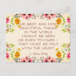 Helen Keller Quote Postcard Postkarte