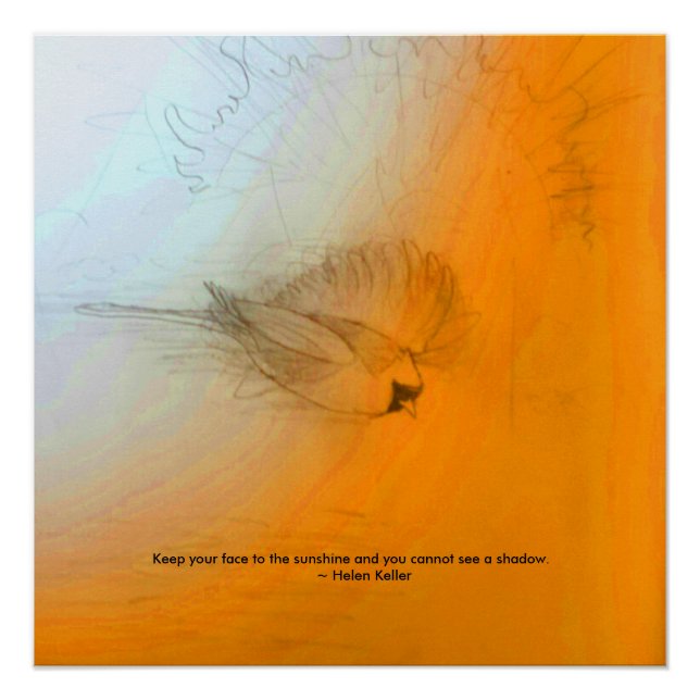 Helen Keller Quote Poster (Vorderseite)