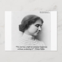 Helen Keller "Right 2 Happiness" Weisheit Zitat Ge