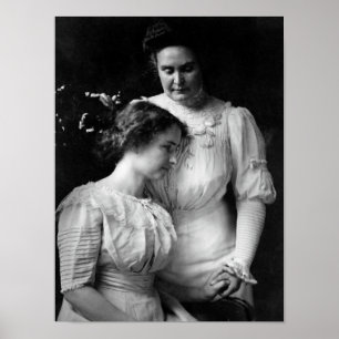 Helen Keller und Anne Sullivan Portrait - 1909 Poster