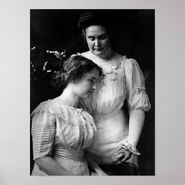 Helen Keller und Anne Sullivan Portrait - 1909 Poster (Vorne)