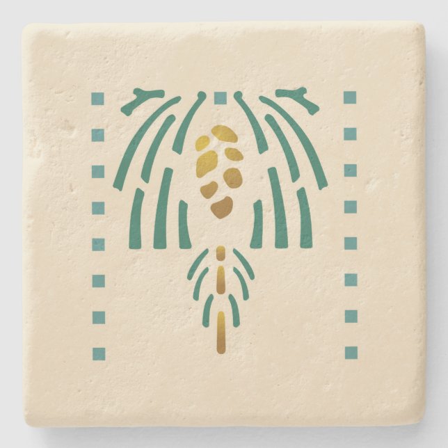 Helen Pflege"Pinecone " Steinuntersetzer (Vorderseite)