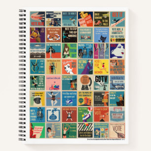 Helen Sticklers 48 GOTV-Meme auf einem Notebook Notizbuch