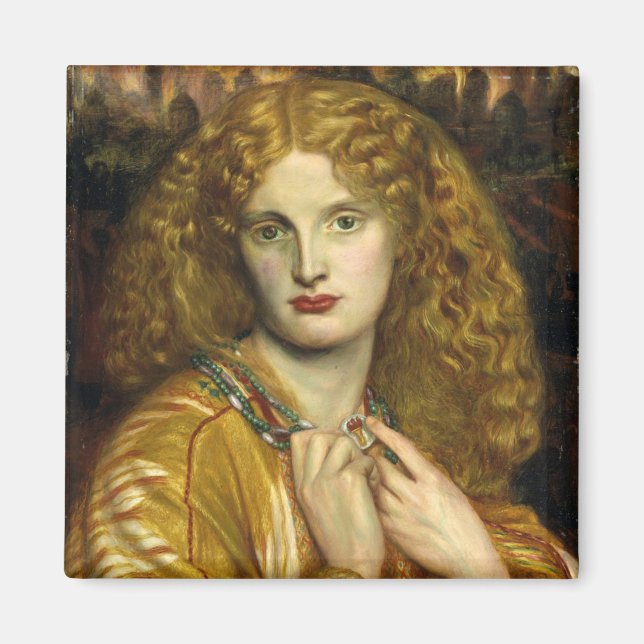 Helen von Troy (von Dante Gabriel Rossetti) Magnet (Vorne)