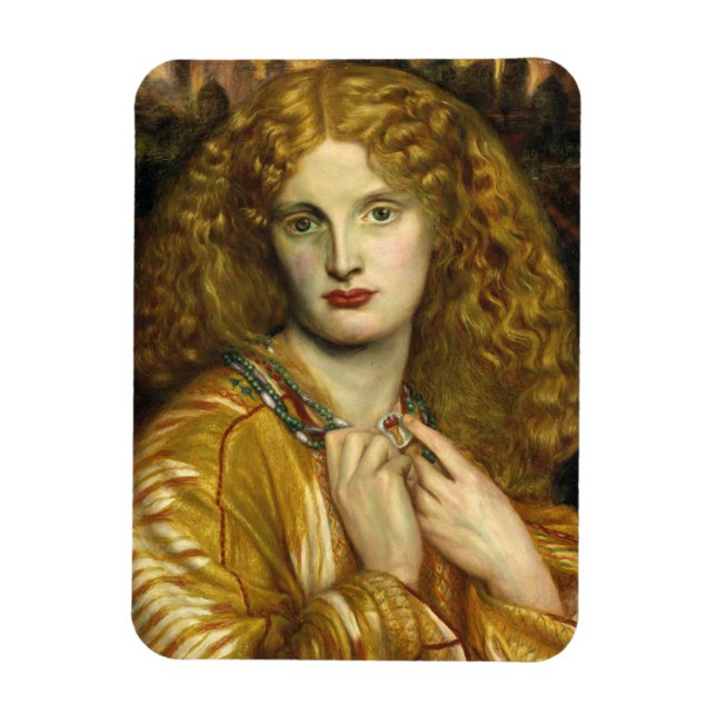 Helen von Troy (von Dante Gabriel Rossetti) Magnet (Vertikal)