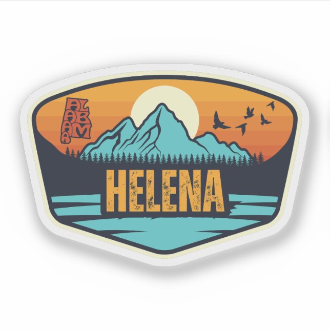 Helena, Alabama Aufkleber (Vorderseite)