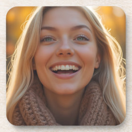 Helena Chevalier Nah-up im Herbstwald Getränkeuntersetzer