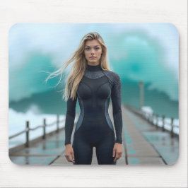 Helena Chevalier und die steigende Welle Mousepad