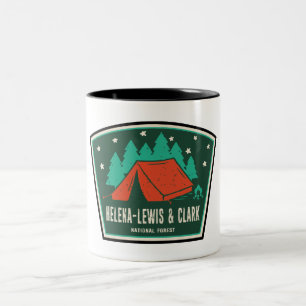 Helena-Lewis und Clark National Forest Camping Zweifarbige Tasse