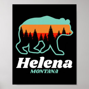 Helena Montana Angeln Snowboarden Poster