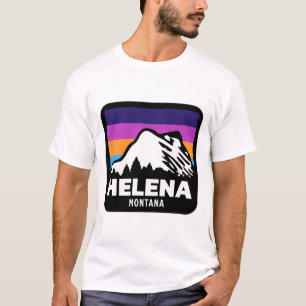 Helena Montana Familie Snowboarden T-Shirt