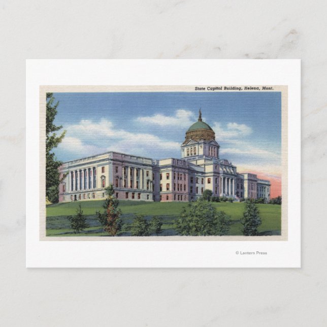 Helena, Montana - Staat Hauptstadt Gebäude View Postkarte (Vorderseite)