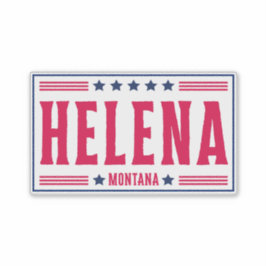 HELENA MONTANA - Sterne & Streifen Aufkleber