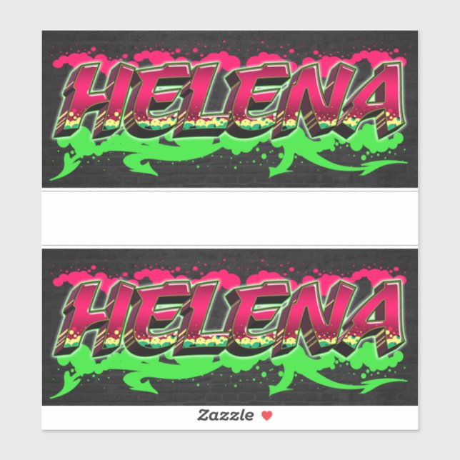 Helena Vorname Name Graffiti Aufkleber Sticker (Blatt)