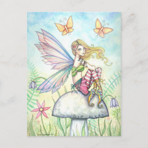 Helena's Gartenfee und Schmetterling Postkarte
