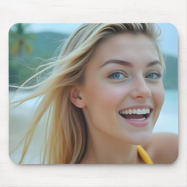 Helenas Küstenportrait Mousepad (Vorne)