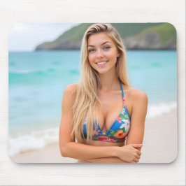 Helenas Ozean Whisper: Ein ruhiger Weg Mousepad