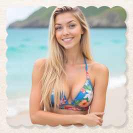 Helenas tropische Flucht: Strandbliss Untersetzer