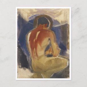 Helene Schjerfbeck am Tor des Paradieses Postkarte