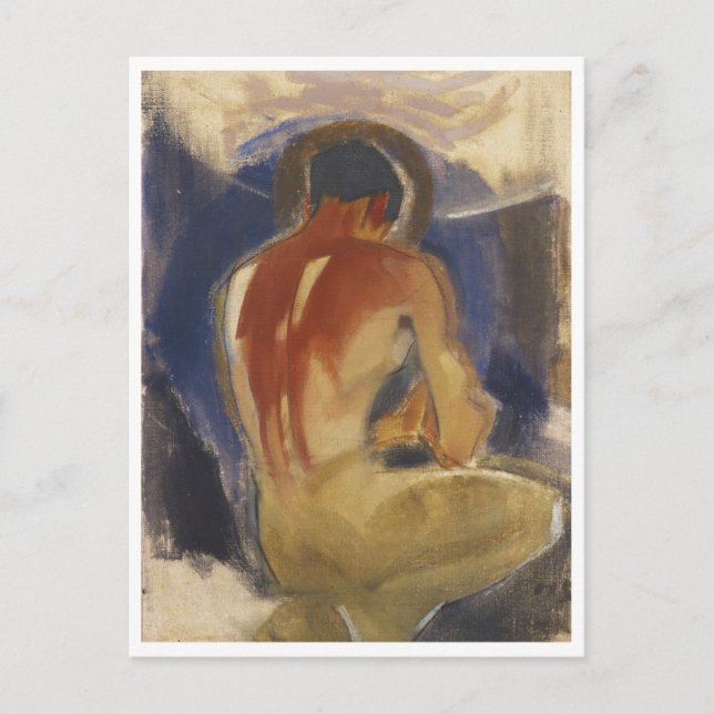 Helene Schjerfbeck am Tor des Paradieses Postkarte (Vorderseite)