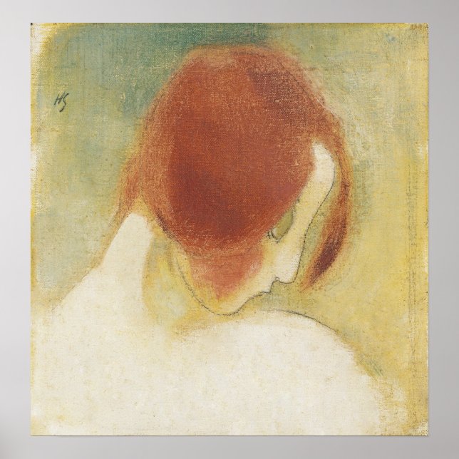 Helene Schjerfbeck, das rot haarige Mädchen Poster (Vorne)