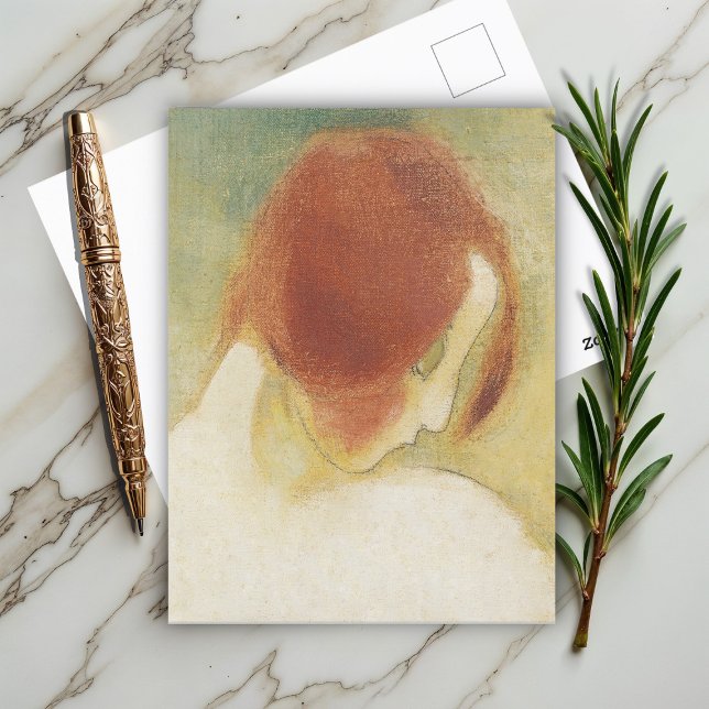 Helene Schjerfbeck, das rot haarige Mädchen Postkarte (Von Creator hochgeladen)