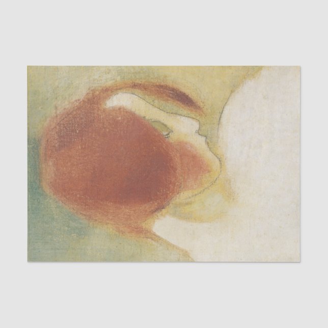 Helene Schjerfbeck, das rot haarige Mädchen Seidenpapier (Vorderseite)