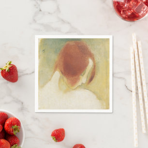Helene Schjerfbeck, das rot haarige Mädchen Serviette
